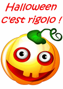 Citrouille rigolote pour une f&ecirc;te d'Halloween